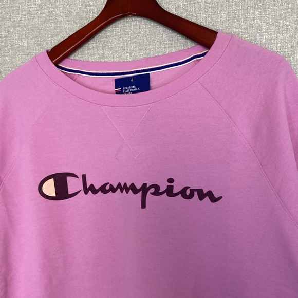 NWT Champion Paper Orchid Plus Powerblend Sweatshirt - Picture 2 of 10